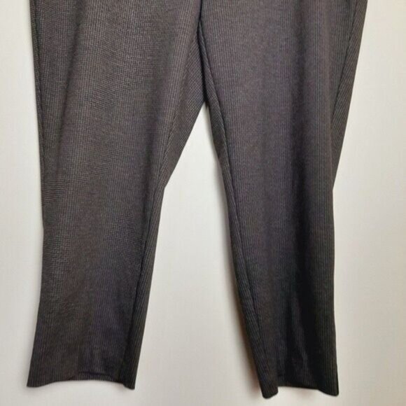 LAURA Pull-on Dress Crop Pants Subtle Check Pattern PLUS Sz 16 - Picture 4 of 10